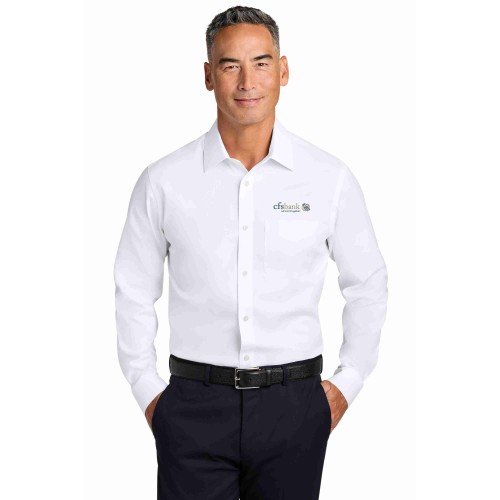 Brooks Brothers® Wrinkle-Free Stretch Pinpoint Spread Collar Shirt